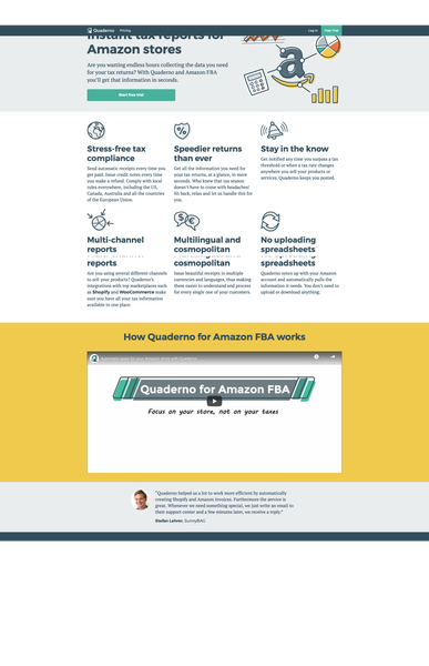 Automated VAT and Sales Tax solution for Amazon FBA – Quaderno