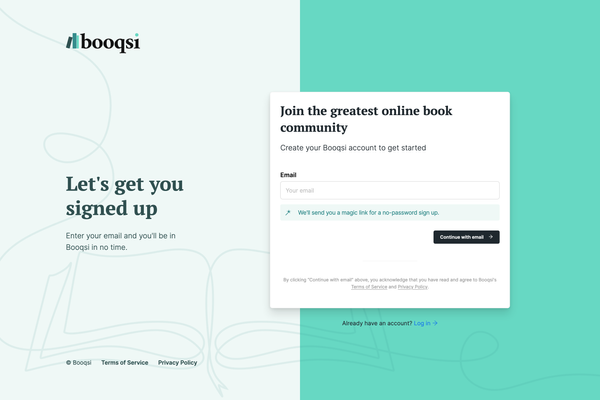 Signup | Booqsi
