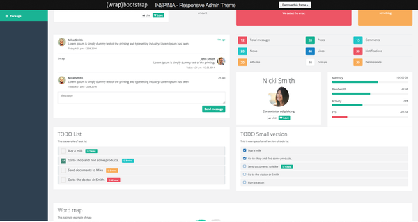 INSPINIA - Responsive Admin Theme - Live Preview - WrapBootstrap