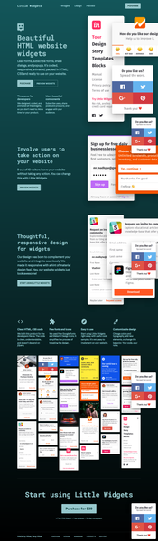 Little Widgets: HTML Website Widgets and Popups