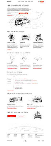 The standard API for cars · Smartcar
