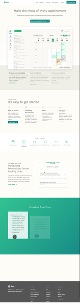 Online Scheduling and Billing Platform | Fons