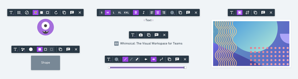 Whimsical toolbars