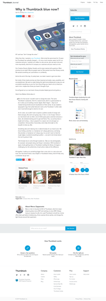 Why is Thumbtack blue now? – Thumbtack Journal