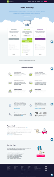 Free Usability Testing Software and Enterprise Plans | Optimal Workshop