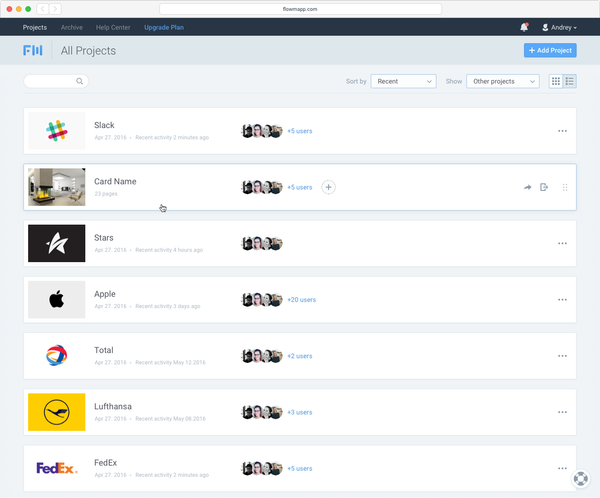 Flowmapp - Projects
