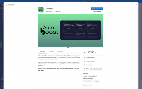 Monday App Marketplace