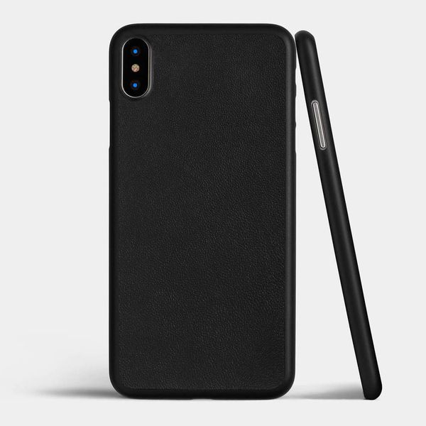 Thin Leather iPhone X Case by totallee