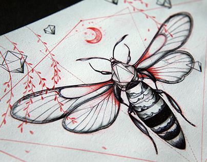 Connecting by Marjolein Caljouw #illustration #geomtery