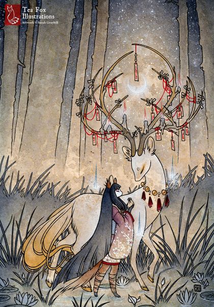 The Wish by Tea Fox Illustrations #drawing #fantasy #illustration