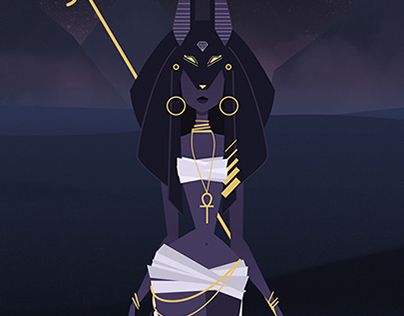 Anubis by Little Paper Forest, via Behance