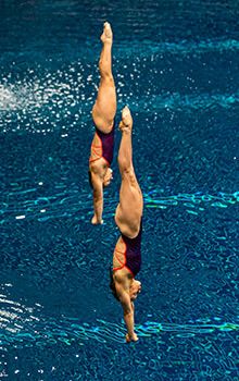 Krysta Palmer, daughter of a Schneider driver, makes U.S. diving history