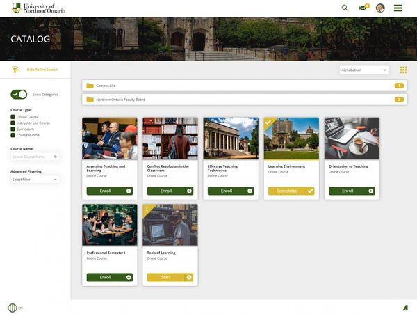 University of Northern Ontario Catalog