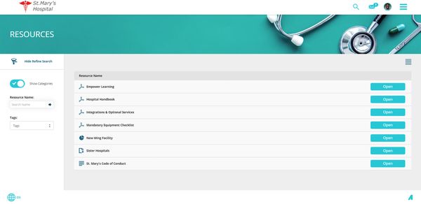 St. Mary's Hospital Resources