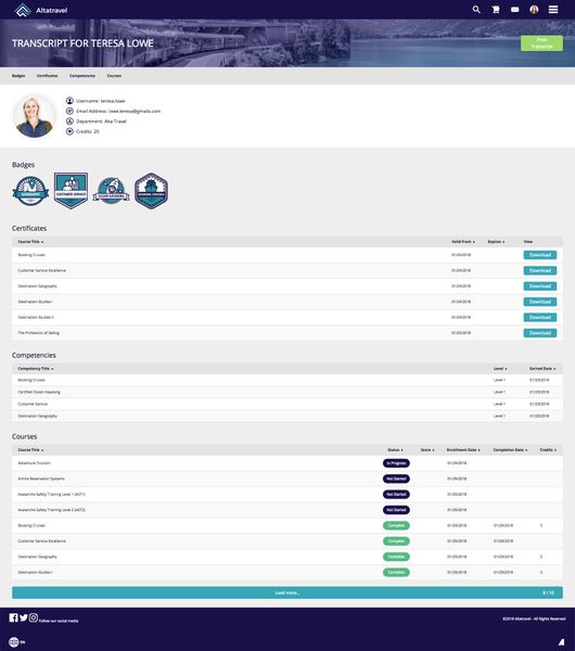 AltaTravel Transcript