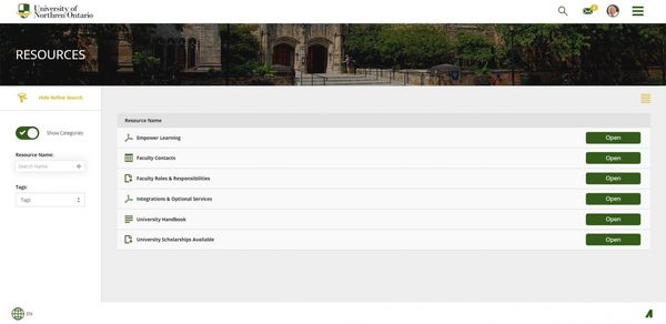 University of Northern Ontario Resources