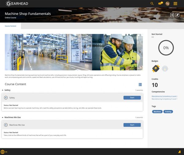 Gearhead Course Detail