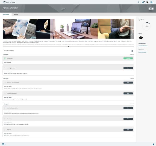 Paradigm Course Detail