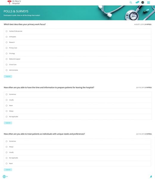 St. Mary's Hospital Polls