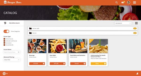 Burger Bros. Catalog