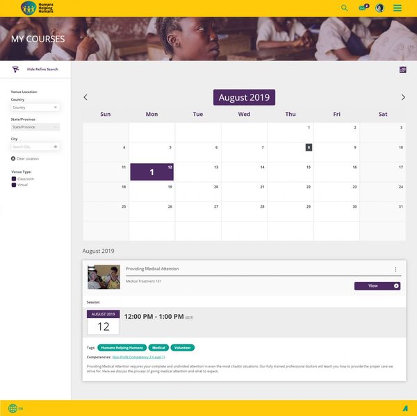 Humans Helping Humans Calendar