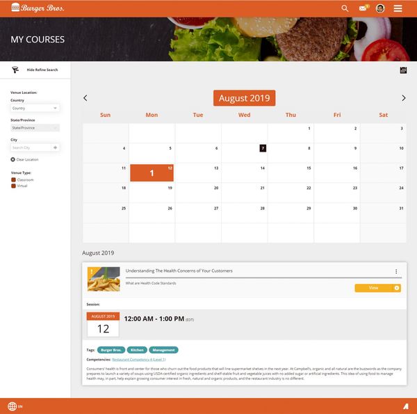 Burger Bros. Calendar