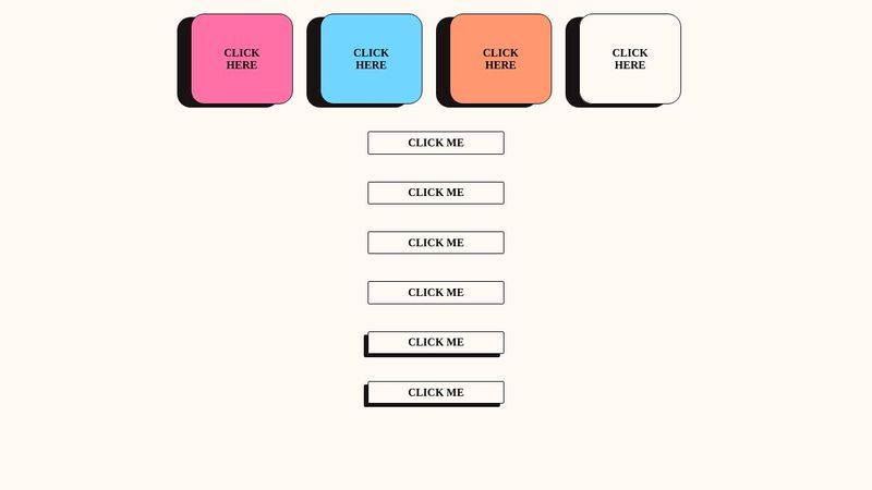 Retro style drop shadow buttons