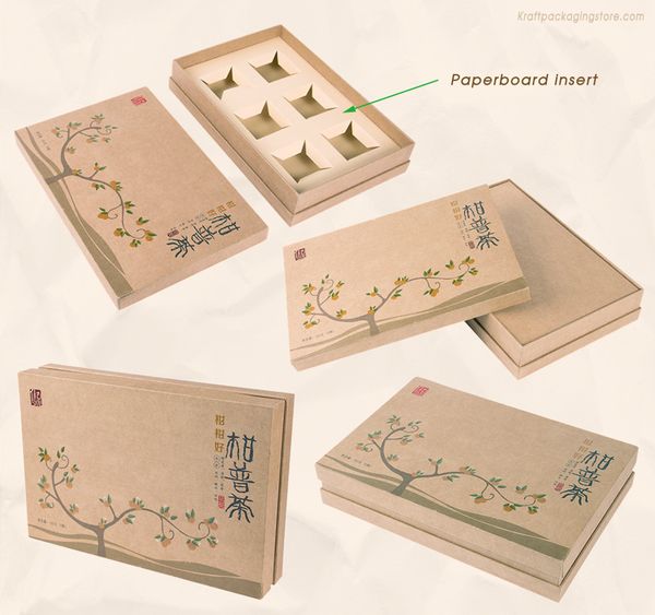 Custom Rigid Set up Telescopic Lift-off Lid Gift Boxes | Kraft Packaging Store