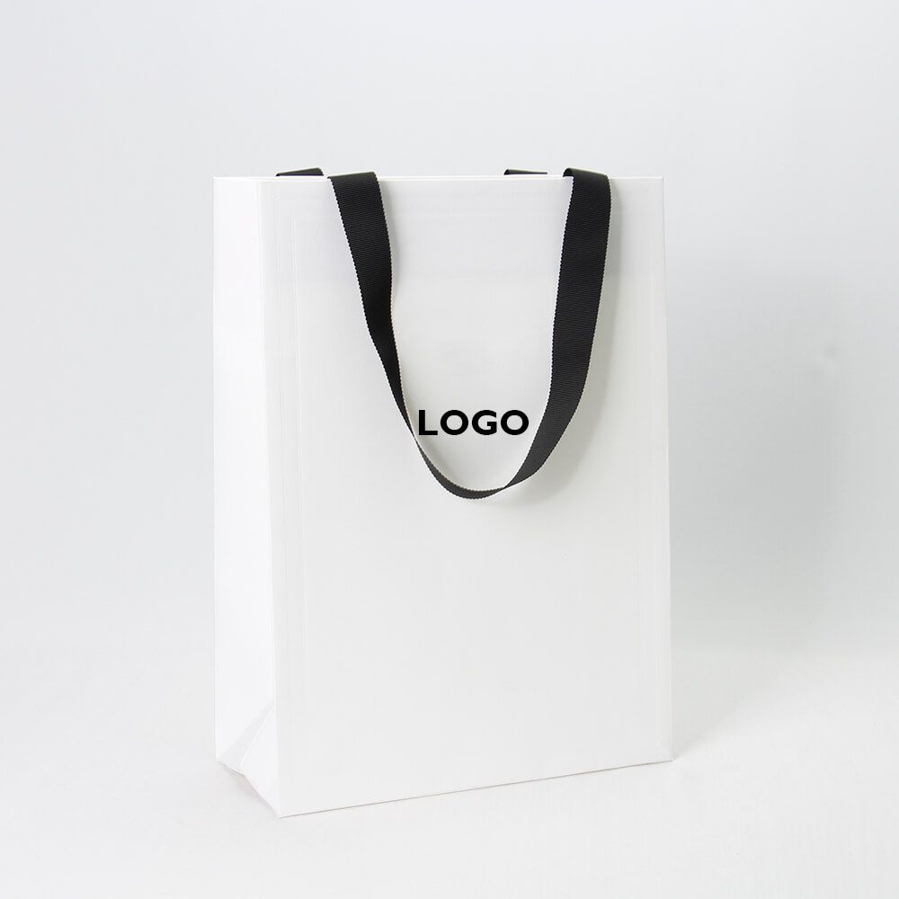 Custom White Paper Bag with Handles - Better-Package.com