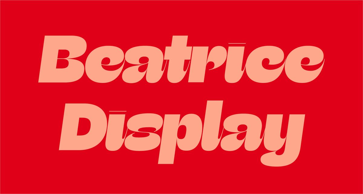 Beatrice Display – Sharp Type