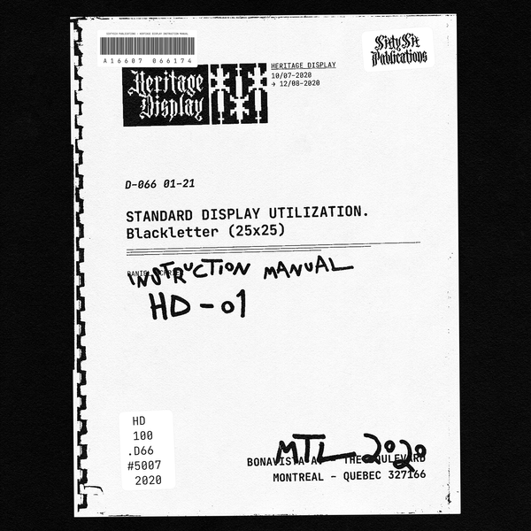 Heritage Display, Free Pixel Blackletter :: Behance