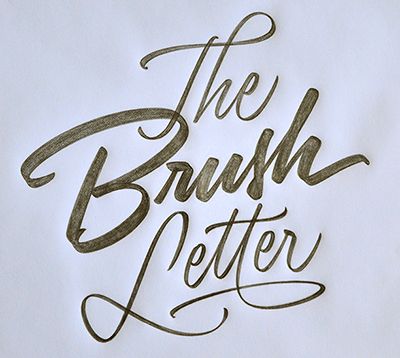 Brush Letter by Ken Barber