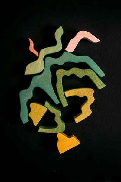 Geometric Shapes on Black Background · Free Stock Photo