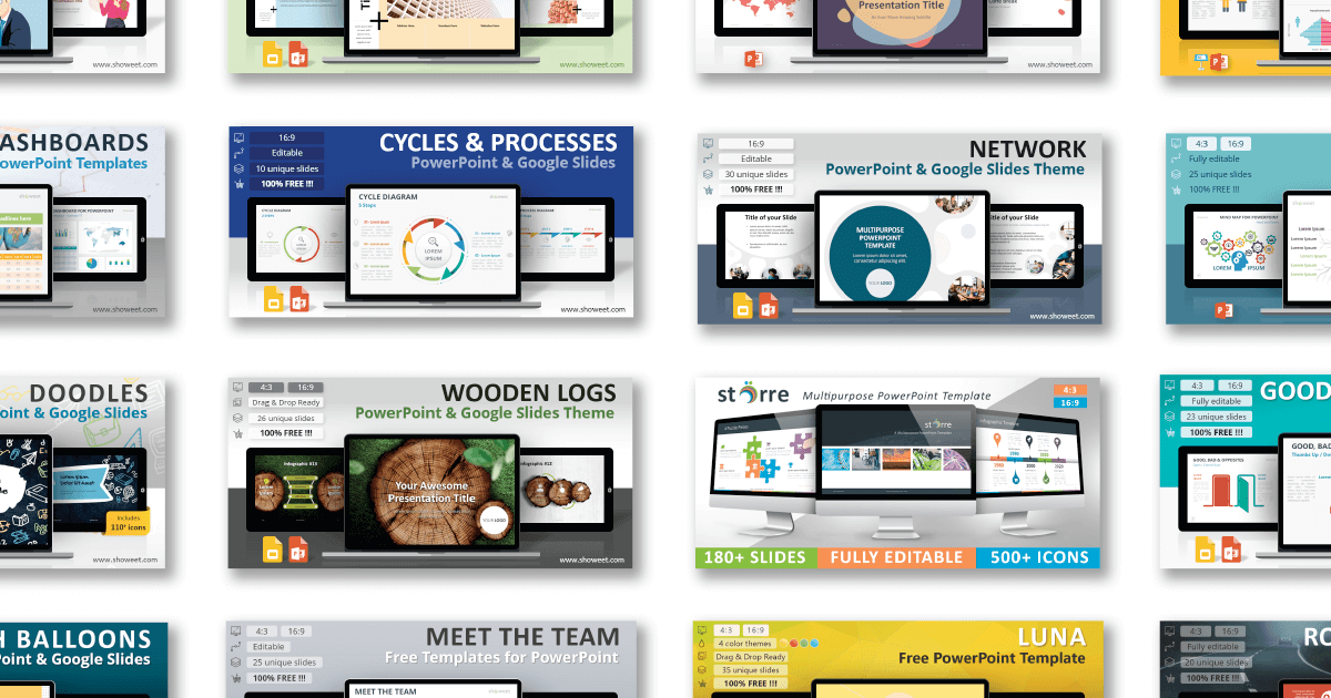 Showeet – Creative and free PowerPoint templates