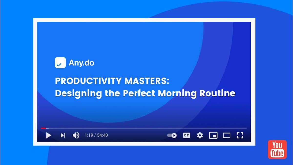 Designing the Perfect Morning Routine [Free Webinar] - YouTube