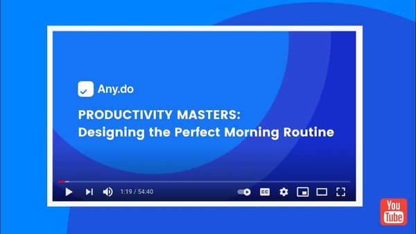 Designing the Perfect Morning Routine [Free Webinar] - YouTube