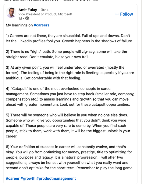 Career Advice LI Post 2022