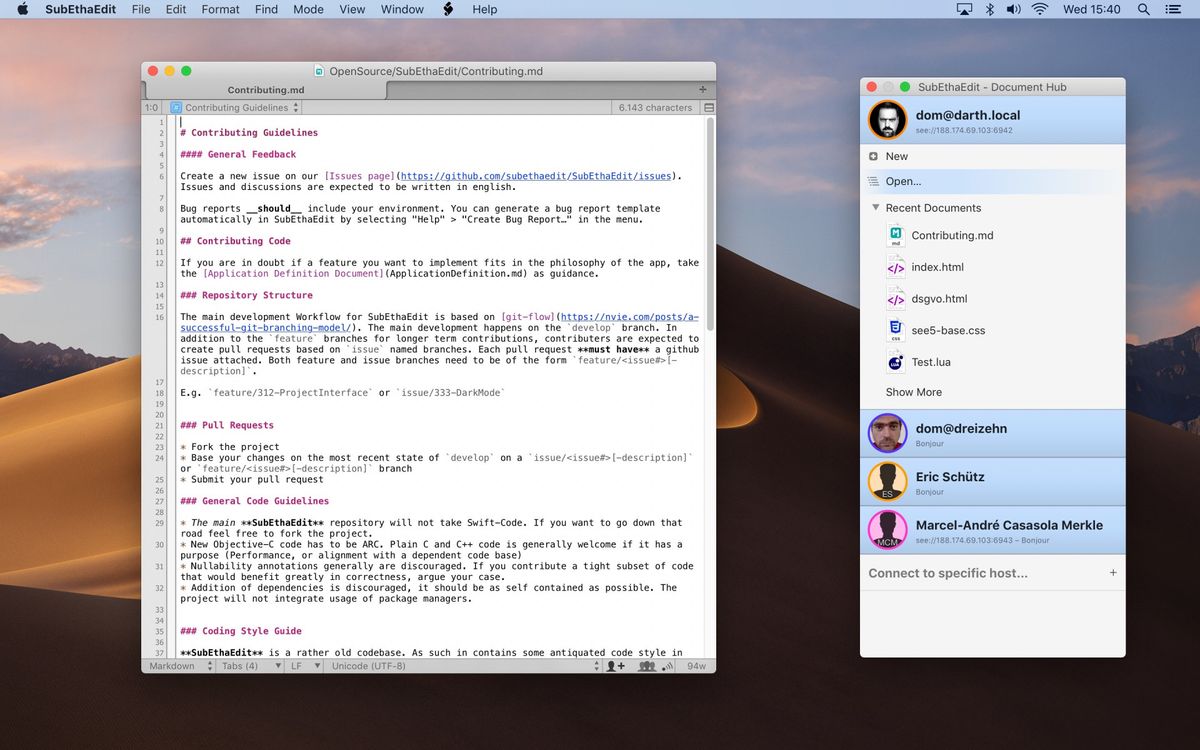 SubEthaEdit: Kollaborativer Mac-Texteditor nun Open Source – und kostenlos | Mac & i