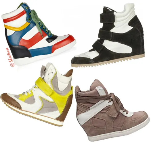 Wedge sneakers