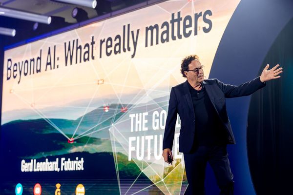 on stagegerd leonhard warsaw october 2025 keynoteFoP-19