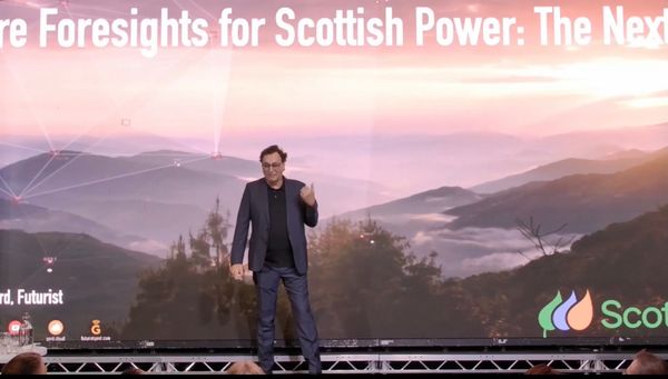 Camera view Gerdgerd leonhard keynote glasgow 2025