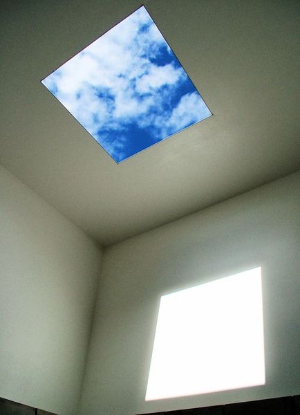 Deer Shelter Skyspace (2007) projection at Yorkshire Sculpture Park