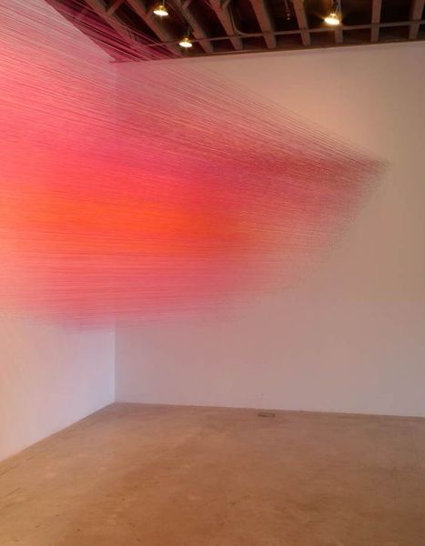 Installations by Anne Lindberg Title: Robert Irwin Top two images: raume yellow...