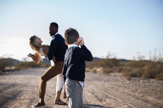 Fall family photo ideas. This candid shot was taken in the desert an hour before sunset. We used a …
