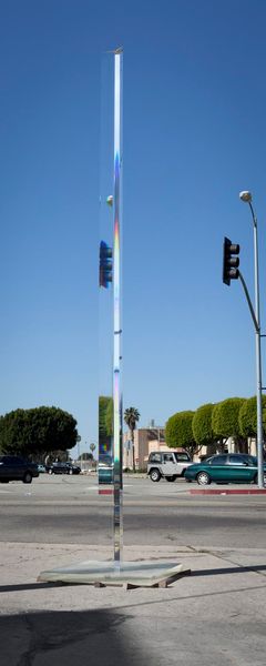 Robert Irwin, Untitled (Acrylic Column), 1969-2011. acrylic, 15' 6-1/2" x 9" x 3-1/2" (473.7 cm x 2…