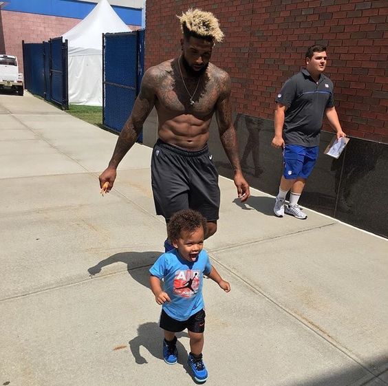 King OBJ and Lord Sonny  #Odell Beckham Jr #son #family