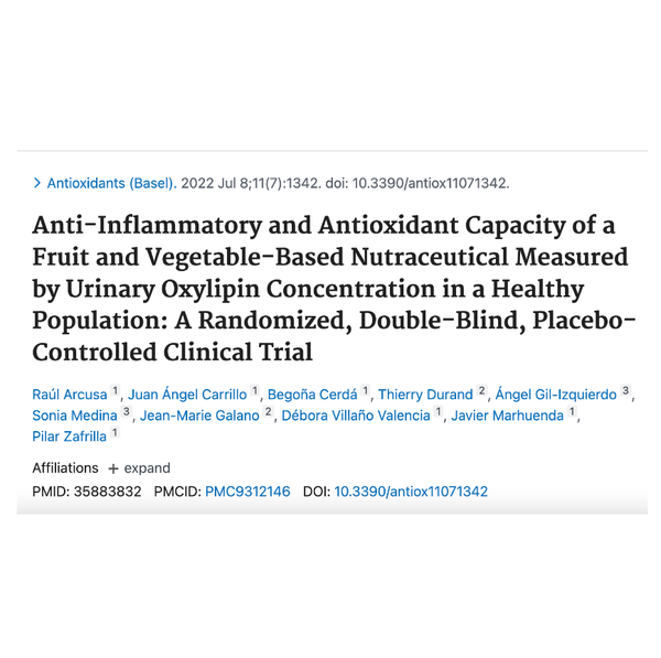 Anti-Inflammatory and Antioxidant Capacity