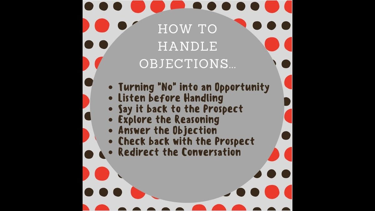 Objections, Rejections and Flat Out "No's"