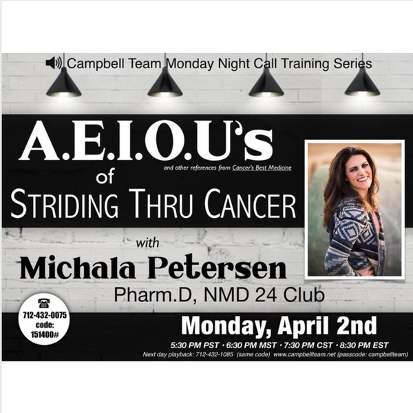 AEIOU's of Striding Through Cancer