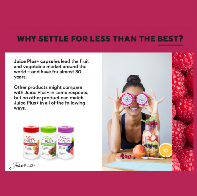 Juice Plus+ Talking Points